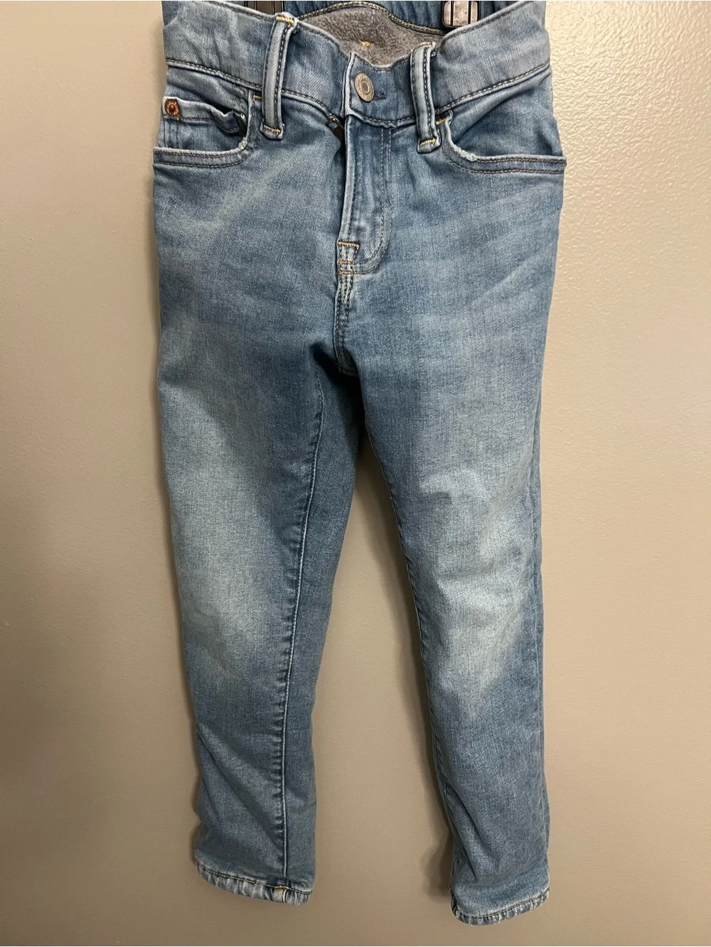 Kids fleece lined gap jeans
